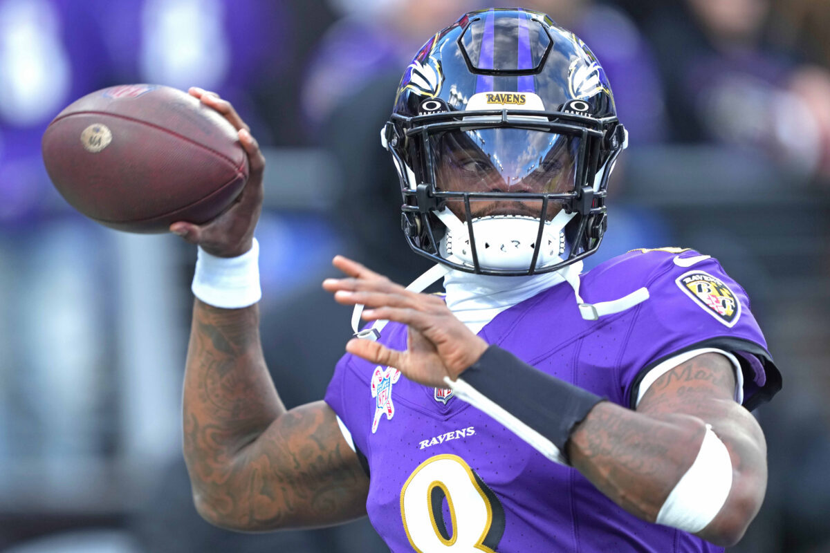 Lamar Jackson is mad about the interception he threw against the Steelers