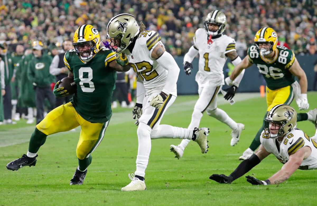 Packers run game proves dynamic, versatile again during win over Saints