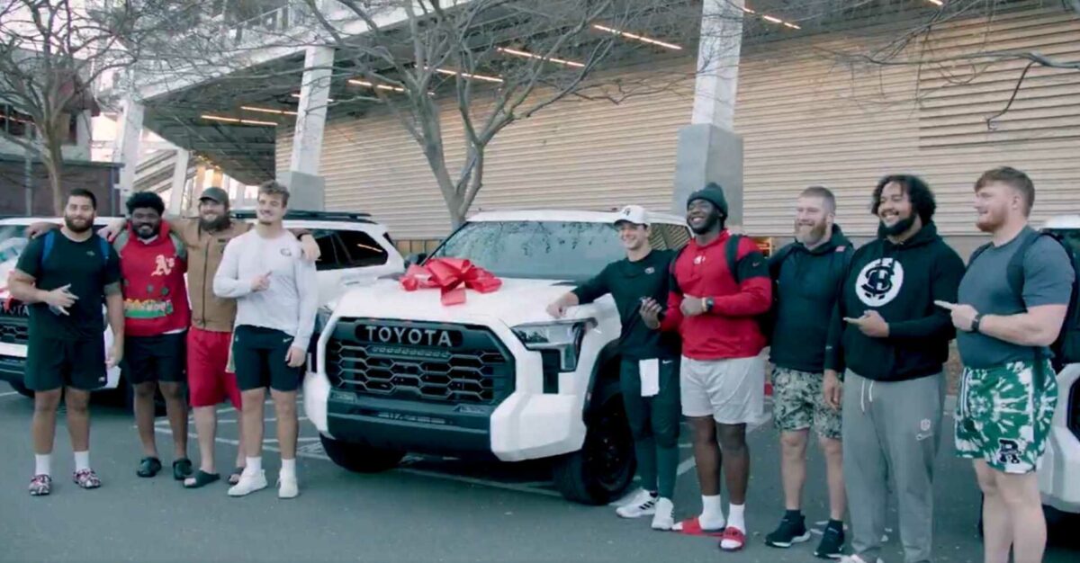 Brock Purdy gave his O-line trucks worth almost his entire 2024 salary