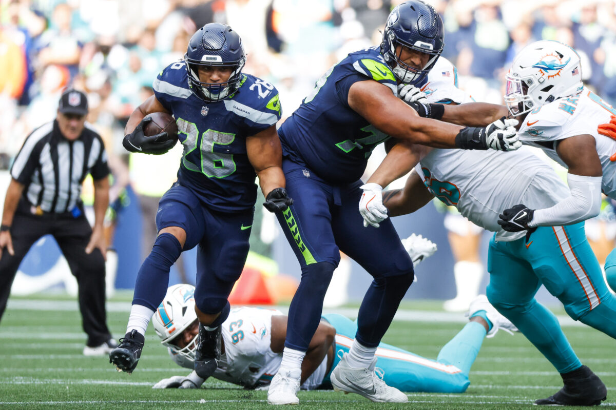 Zach Charbonnet joins Seahawks’ injury report, creates new problem in backfield