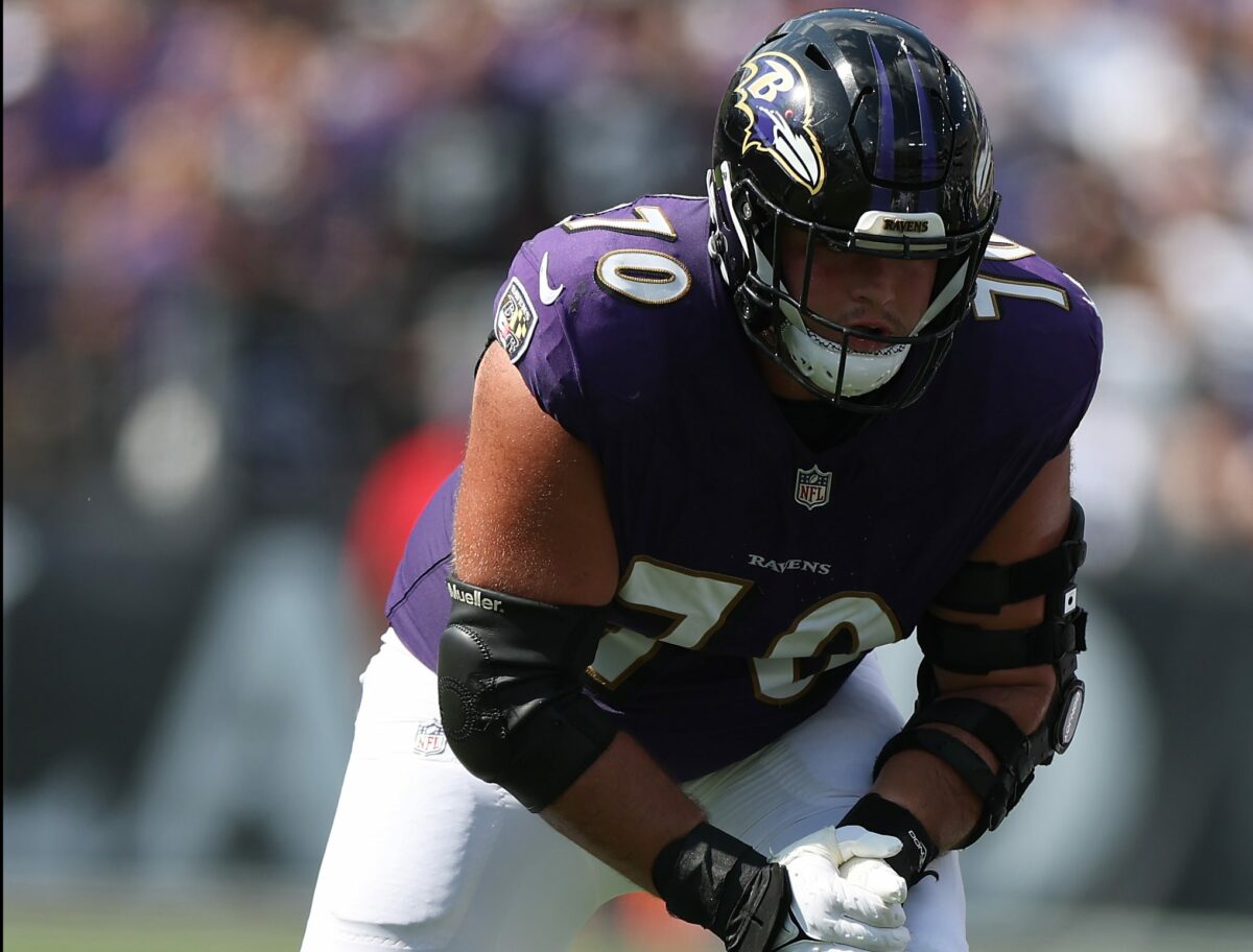 Ravens’ right tackle Roger Rosengarten named to PFWA All-Rookie team