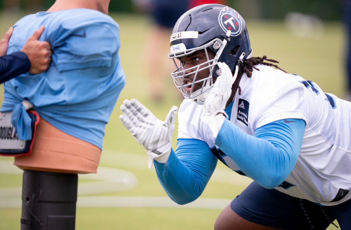 Titans’ JC Latham and T’Vondre Sweat named to the PFF All-Rookie team