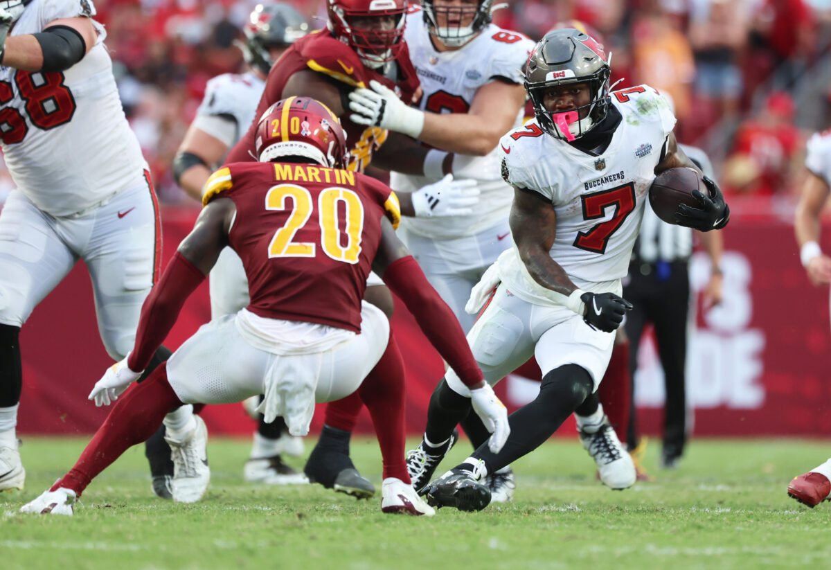 Stopping Buccaneers RB Bucky Irving is critical for Commanders