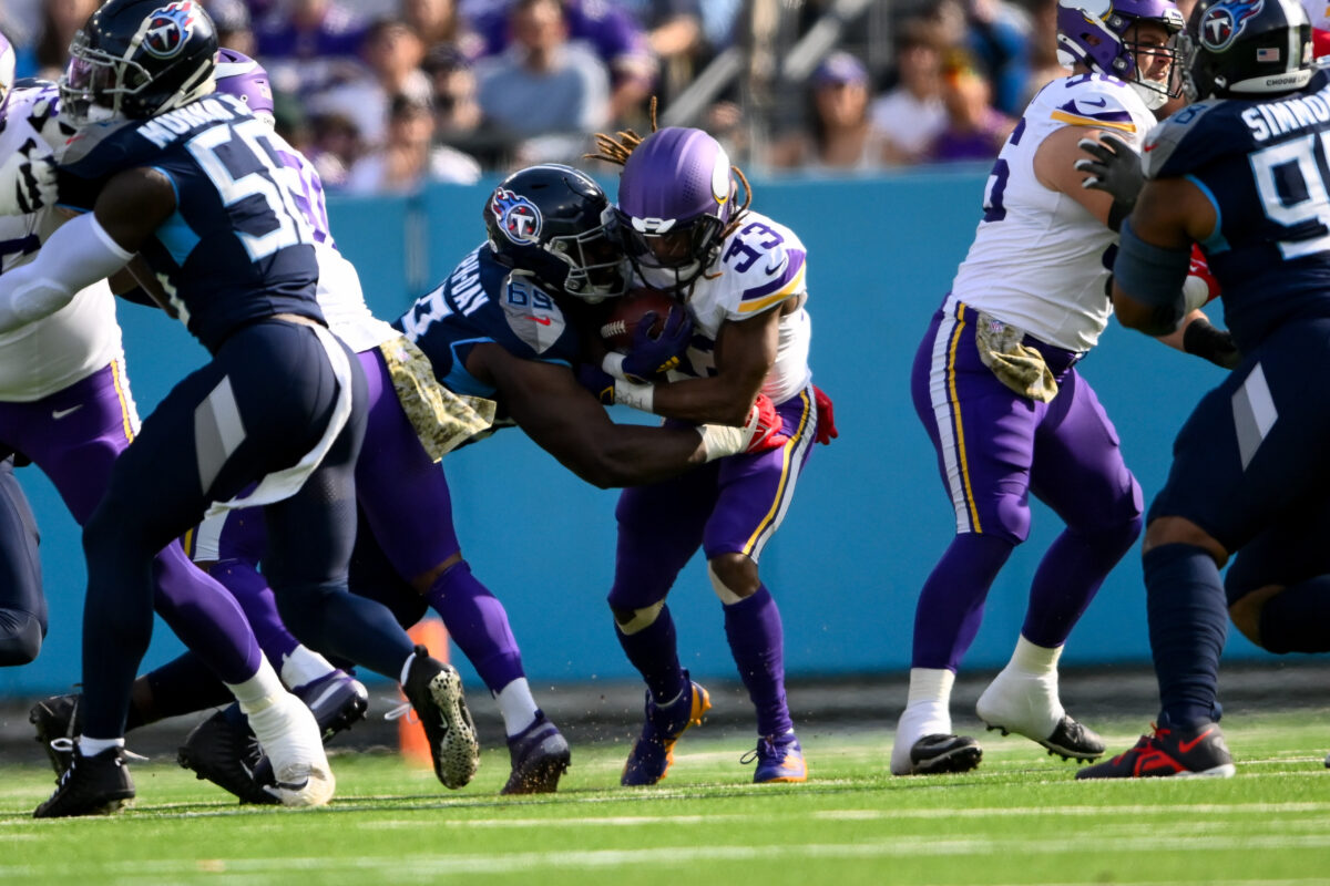 Vikings running backs struggled in the redzone at a league-high rate