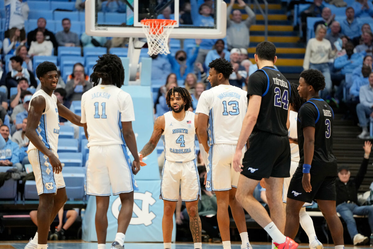 UNC dominates SMU in ACC basketball tilt behind strong first half