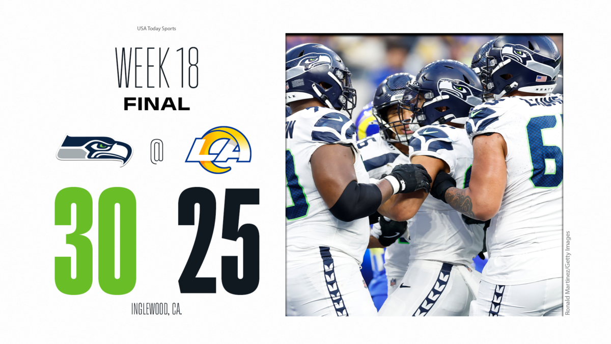 Seahawks defeat Rams 30-25, end the season on a high note