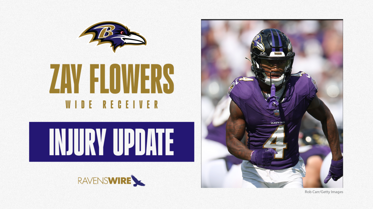 John Harbaugh shares update on Zay Flowers’ knee injury, which isn’t season-ending