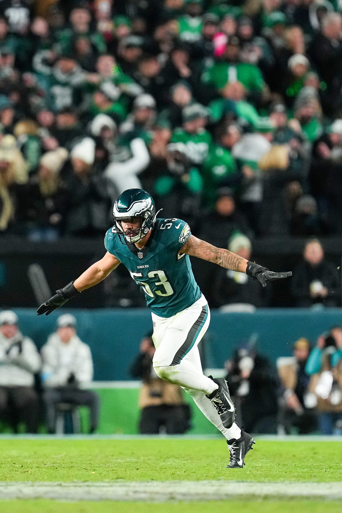 Eagles’ Zack Baun finishes 5th in voting for NFL’s Defensive Player of the Year award