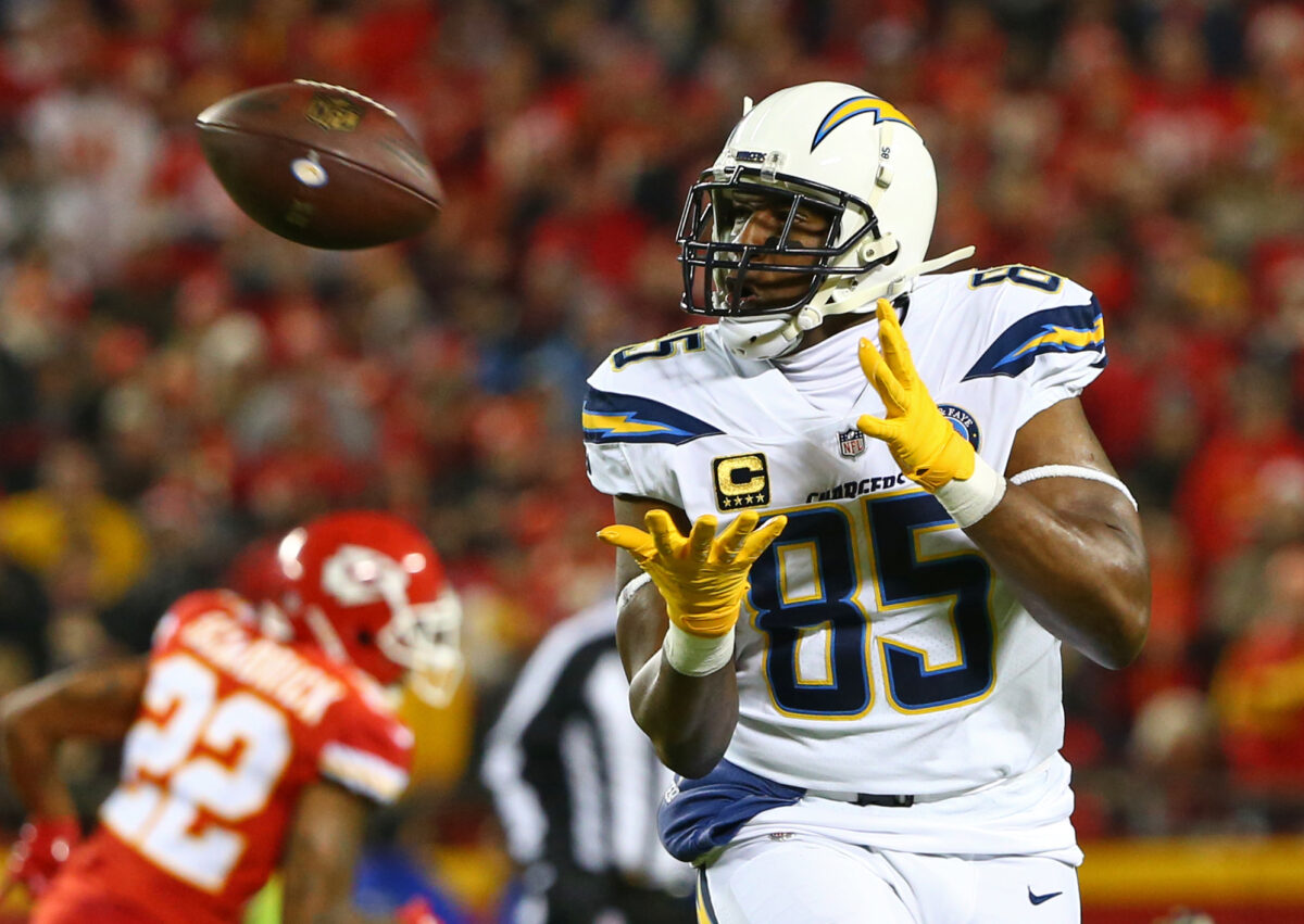 Watch: Antonio Gates gets surprised by former teammate with Hall of Fame honor