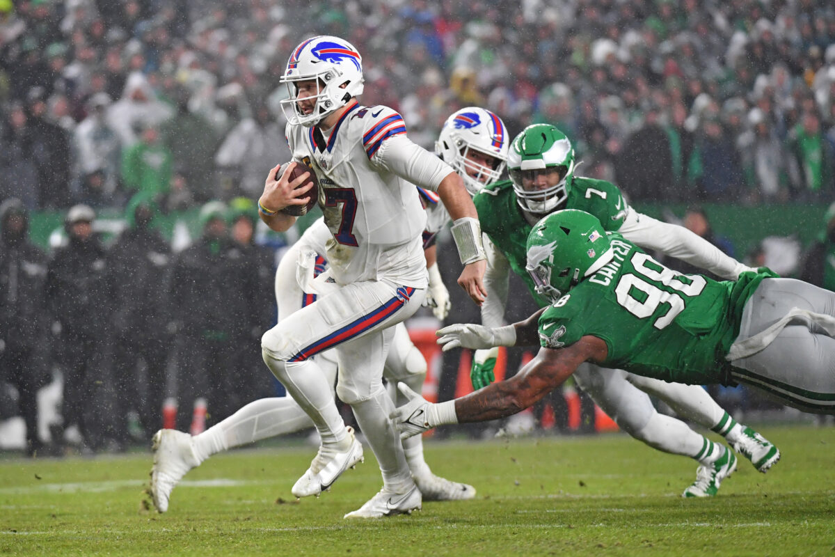 Bills’ Josh Allen is on the wrong side of NFL playoff history in one category