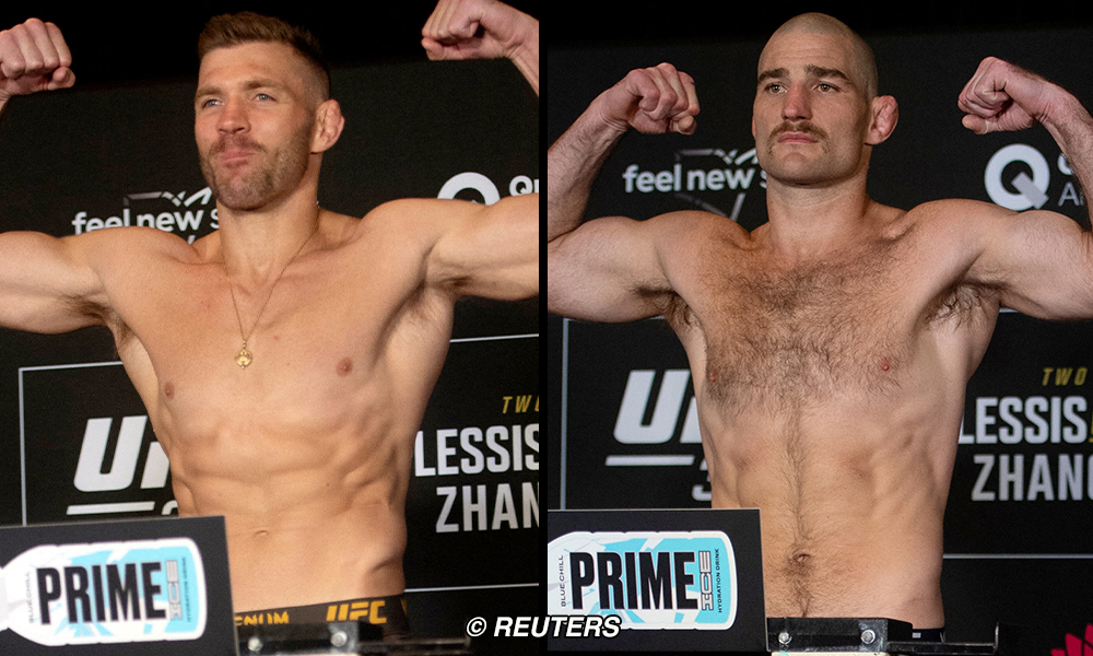 UFC 312 video: Dricus Du Plessis, Sean Strickland make weight for title rematch